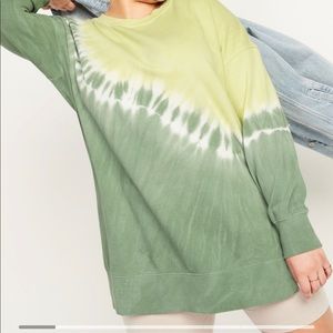 Old Navy Oversized Vintage Specially Dyed Tunic Sweatshirt